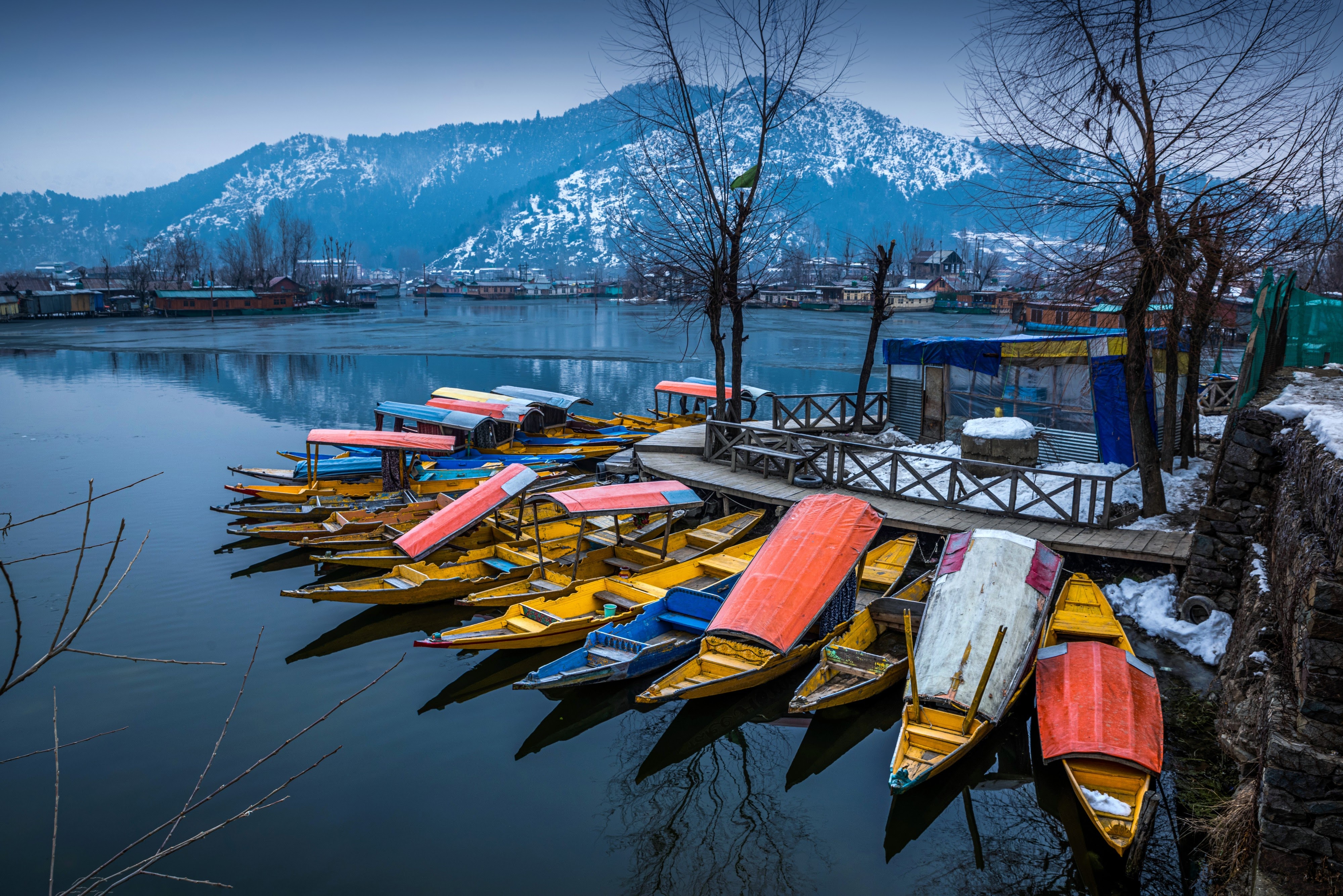 Shikara on Dal Lake